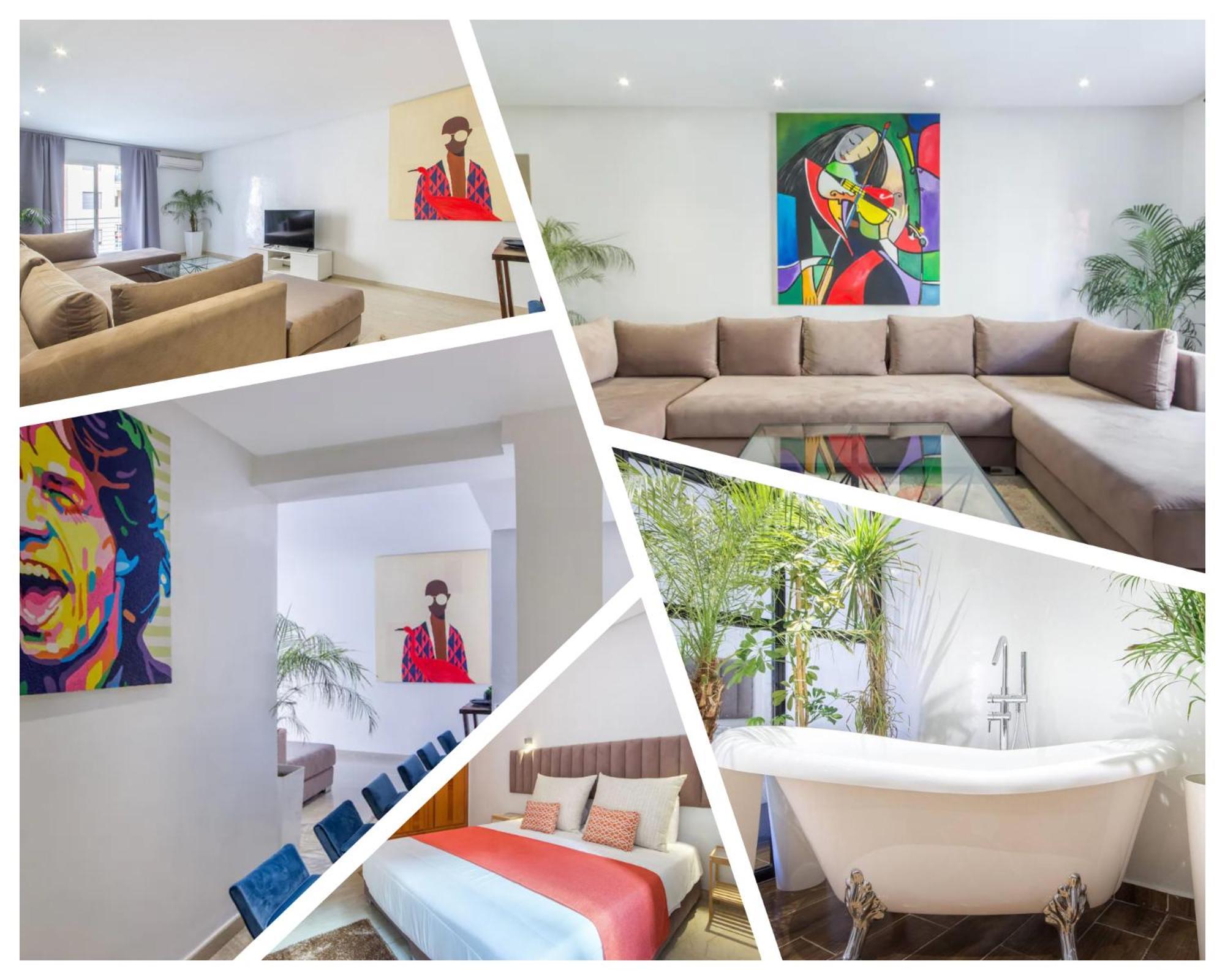 Appartement Groupe 3 Chambres 马拉喀什 外观 照片